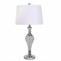 Estallar 30 x 15 x 13 in. Silver Acrylic Beads Metal Table Lamps ES3097145